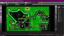 PCB layout for the power regulator